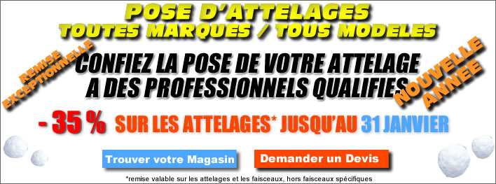 attelage en promotion -25% mil remorques